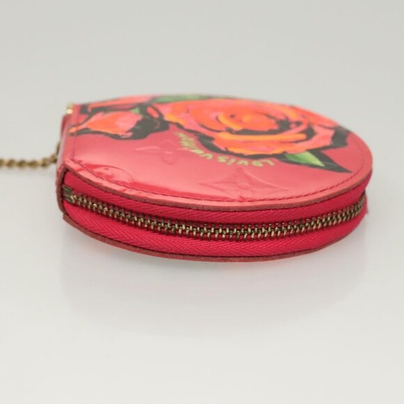 LOUIS VUITTON Vernis Rose Porte Monnaie Chapeau Coin Purse - Picture 14 of 15